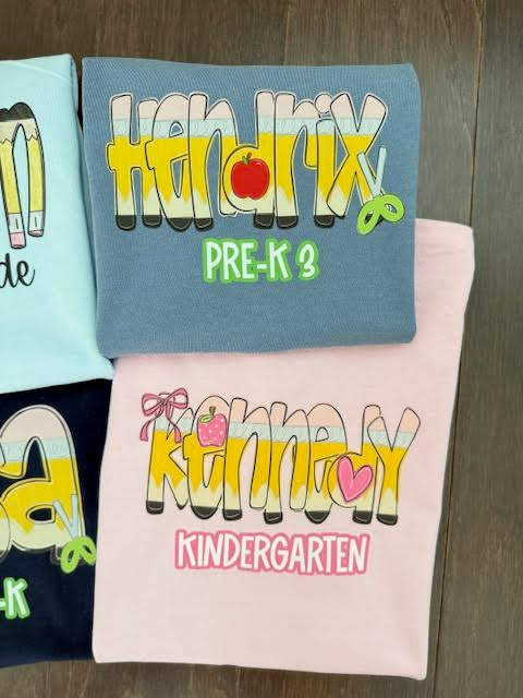 Pencil School Alpha Shirt / Boy Version