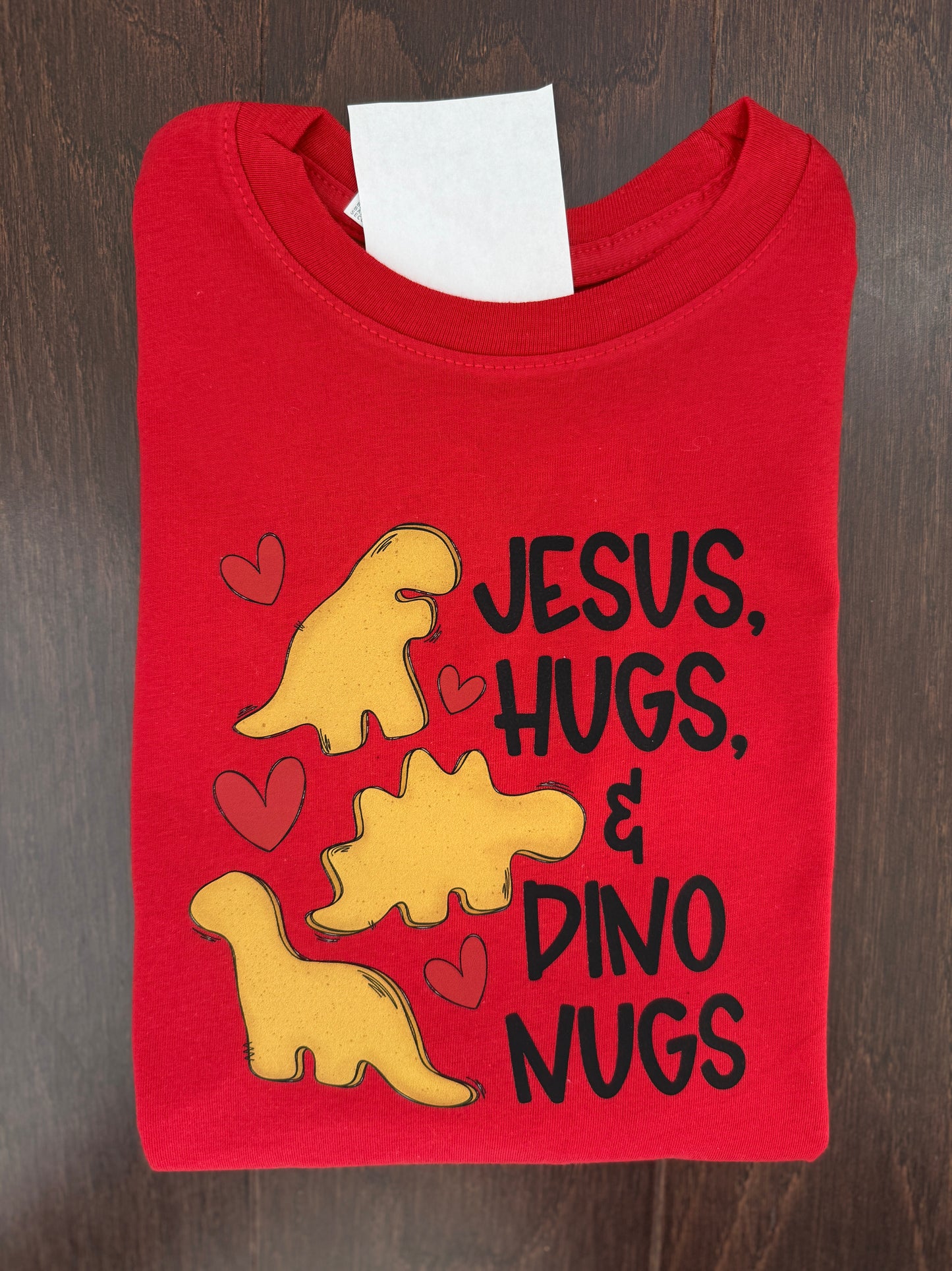 Jesus, Hugs + Dino Nugs