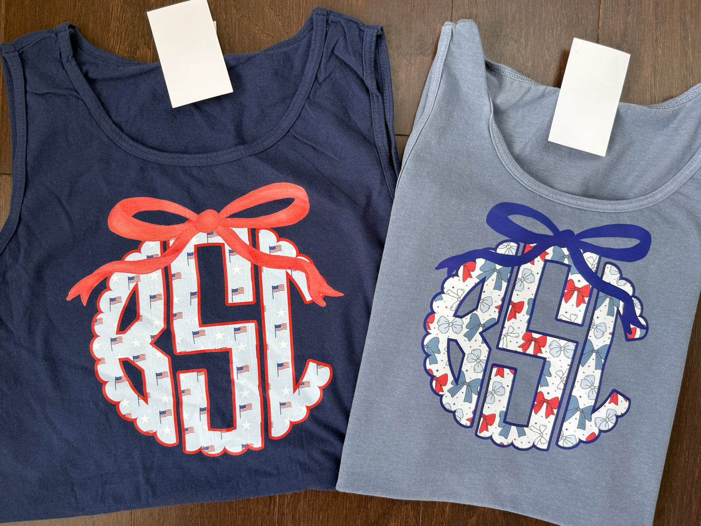 Flag Monogram Bow