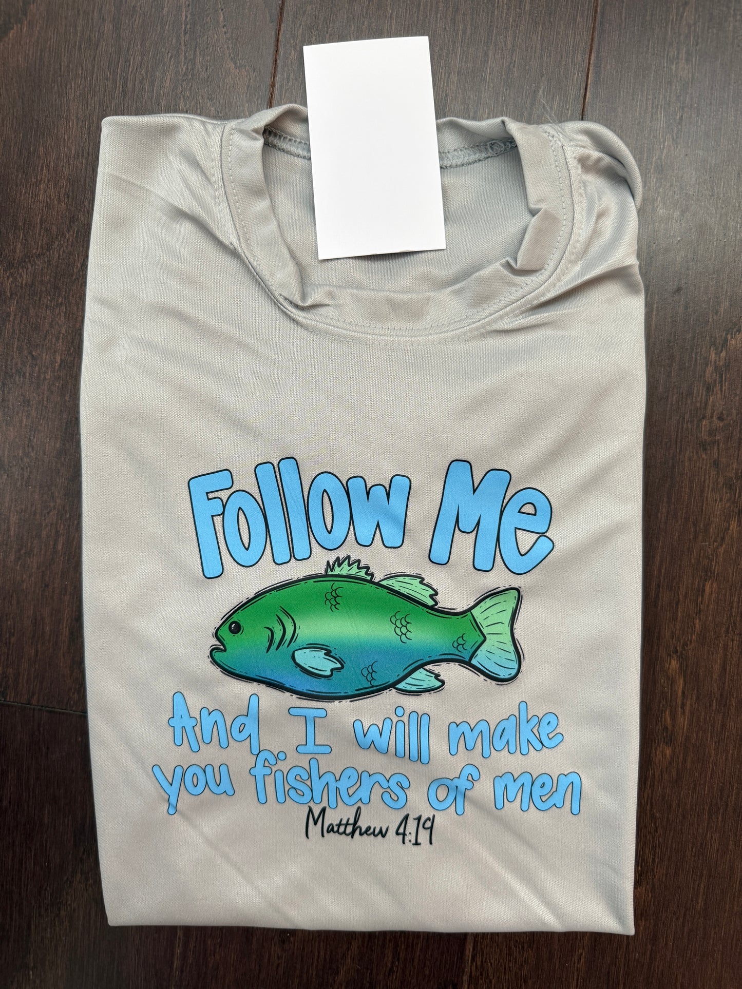 Fisher of Men on grey {dry fit}