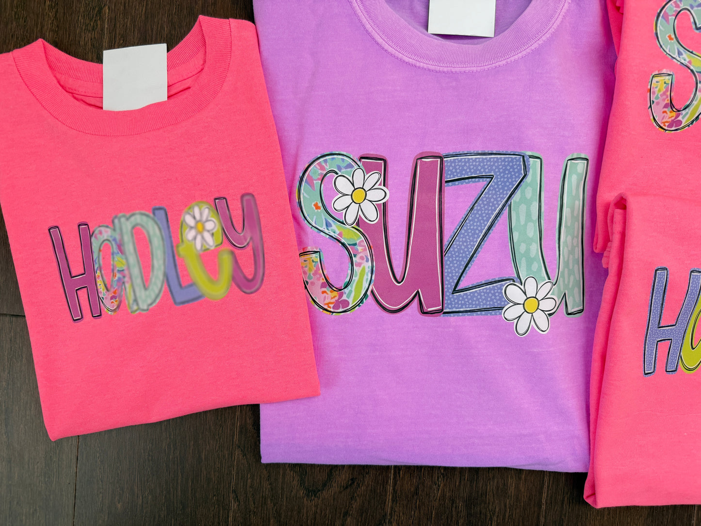 Neon Name / Title Shirts