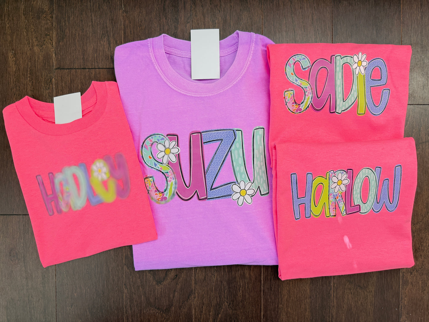 Neon Name / Title Shirts