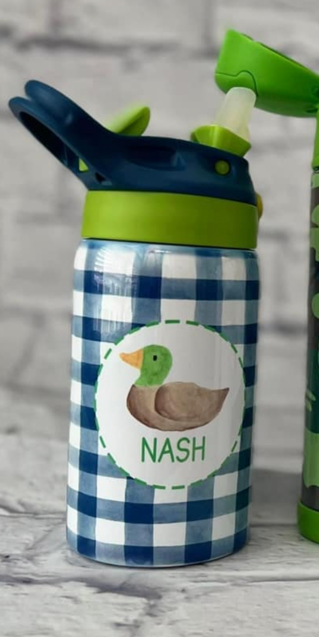 Navy/Green Duo Lid Mallard Cup