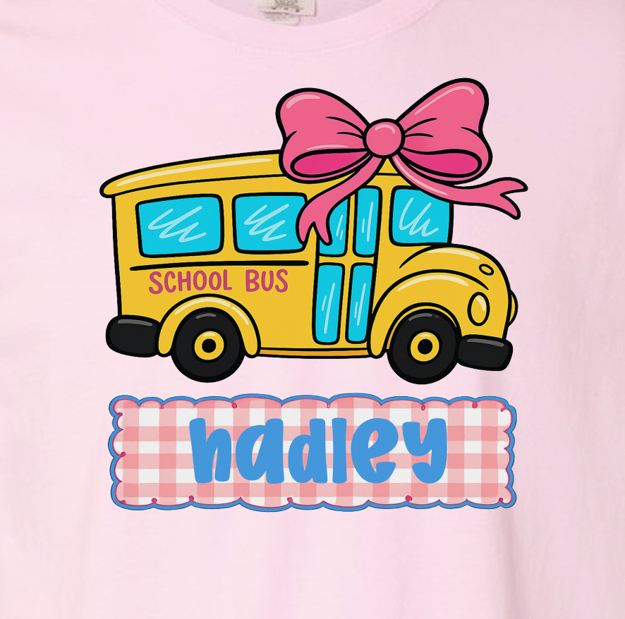 School Bus w/ Bow