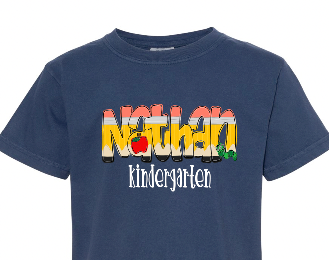 Primary Color School Alpha Shirt