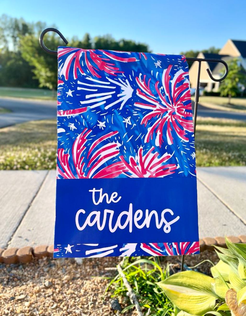 Fireworks Garden Flag