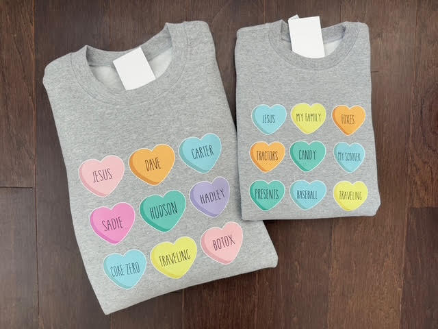 Conversation Heart Favorites Shirt