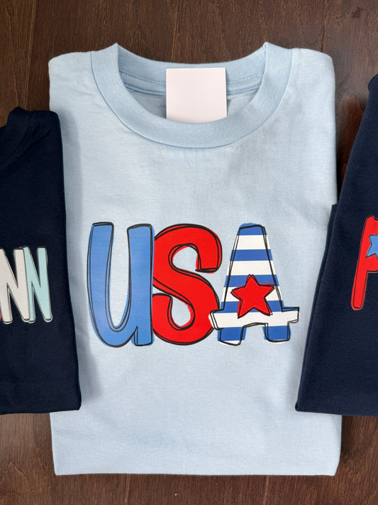 Patriotic Name Tees