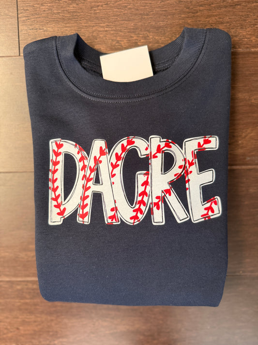 Baseball Name Tee