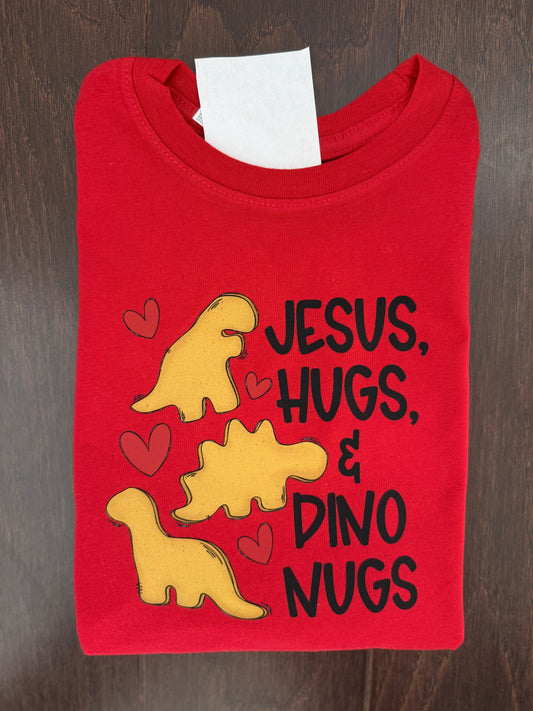 Jesus, Hugs + Dino Nugs