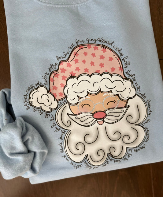 Cute Santa with Glasses Shirt