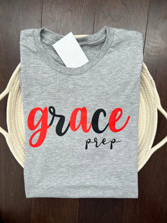 Grace Prep - Grey with Script