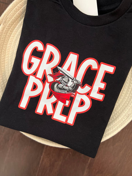 Grace Prep Bold Letters with Warrior