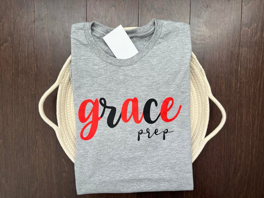 Grace Prep - Grey with Script