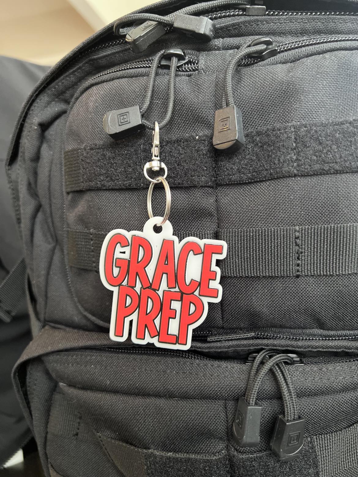 Grace Prep Block Keychain