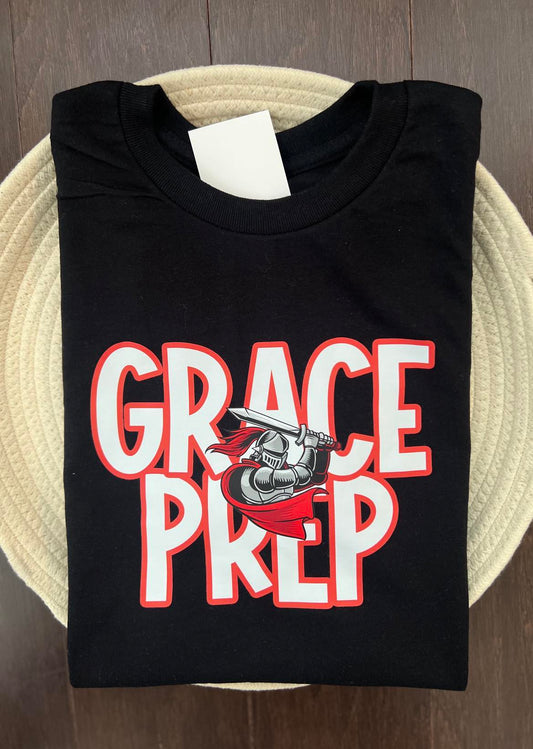 Grace Prep Bold Letters with Warrior