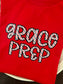 Grace Prep Stripe Letters Tee