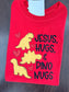 Jesus, Hugs + Dino Nugs