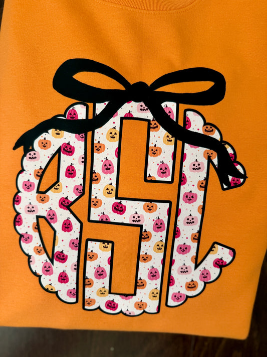 Jack o Lantern Monogram