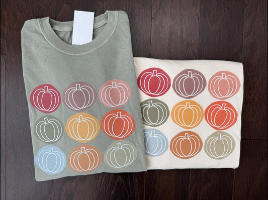 Fall Pumpkin Collage Shirt