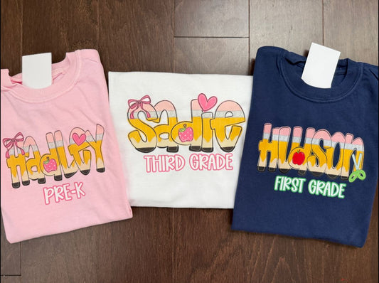 Pencil School Alpha Shirt / Boy Version