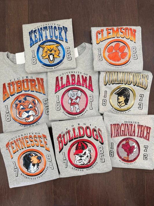 College Football Vintage Tees