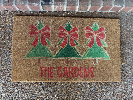 Christmas Tree Doormat