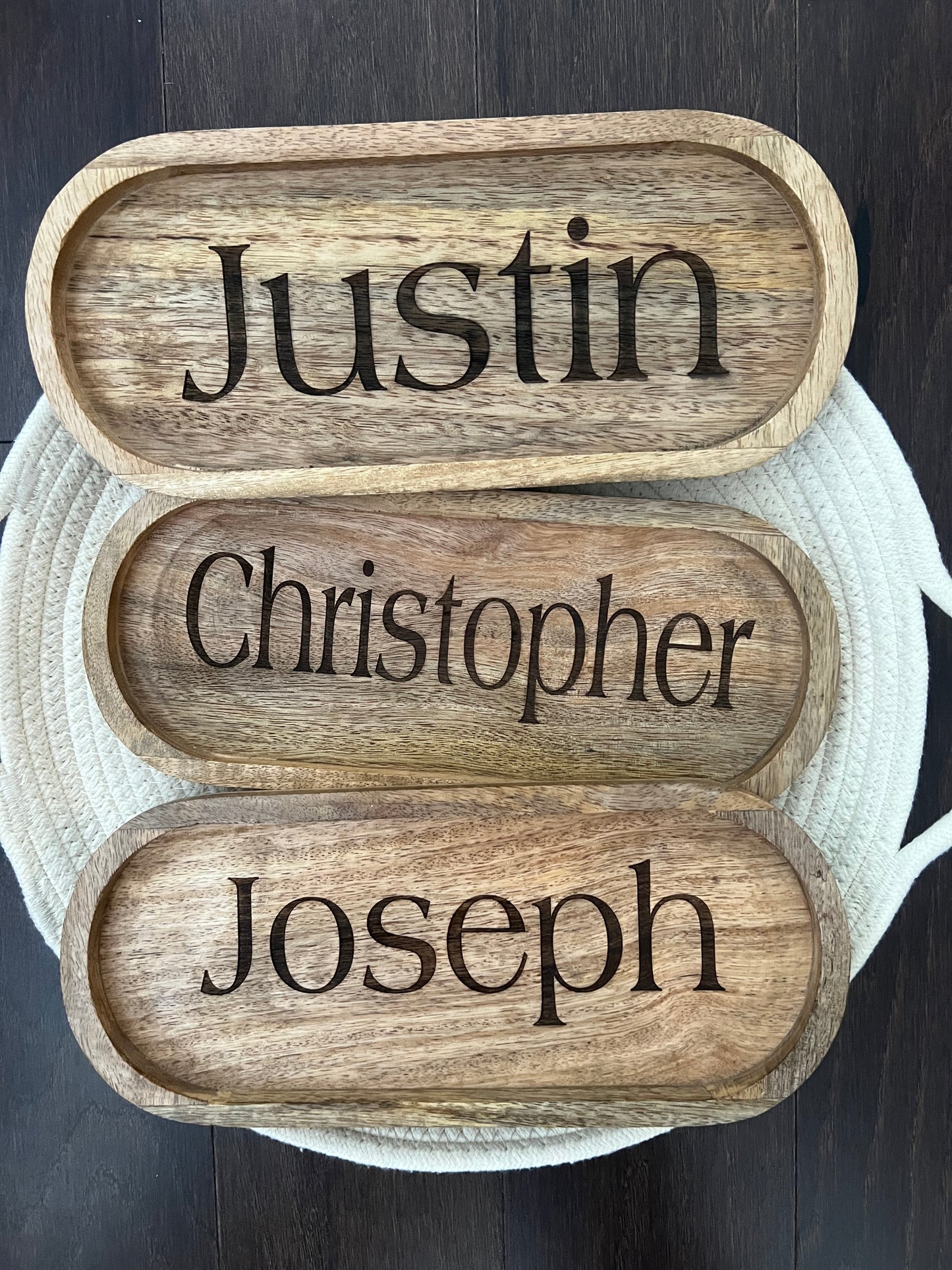 Wooden Engraved Tray