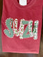 Christmas Lace Letter Shirt