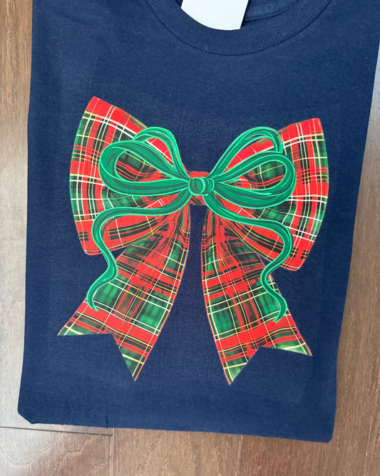 Classic Christmas Plaid Bow