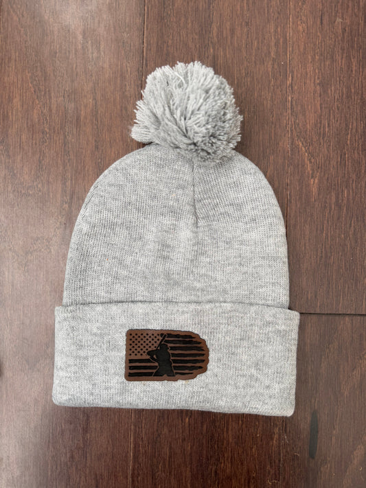 Baseball Beanie w/ Pom Pom