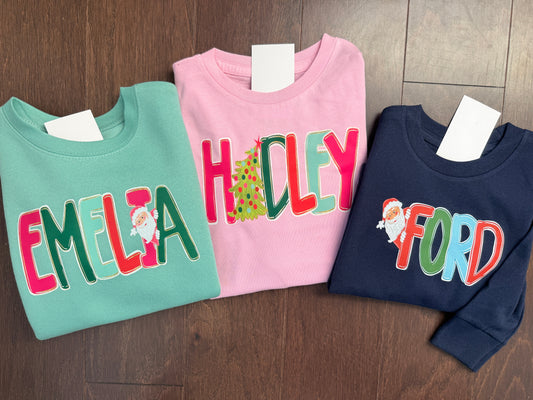 Christmas Name Tees
