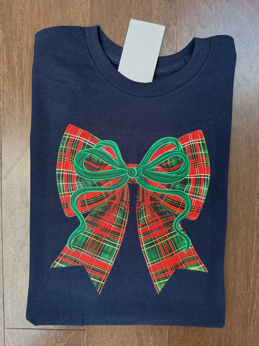 Classic Christmas Plaid Bow