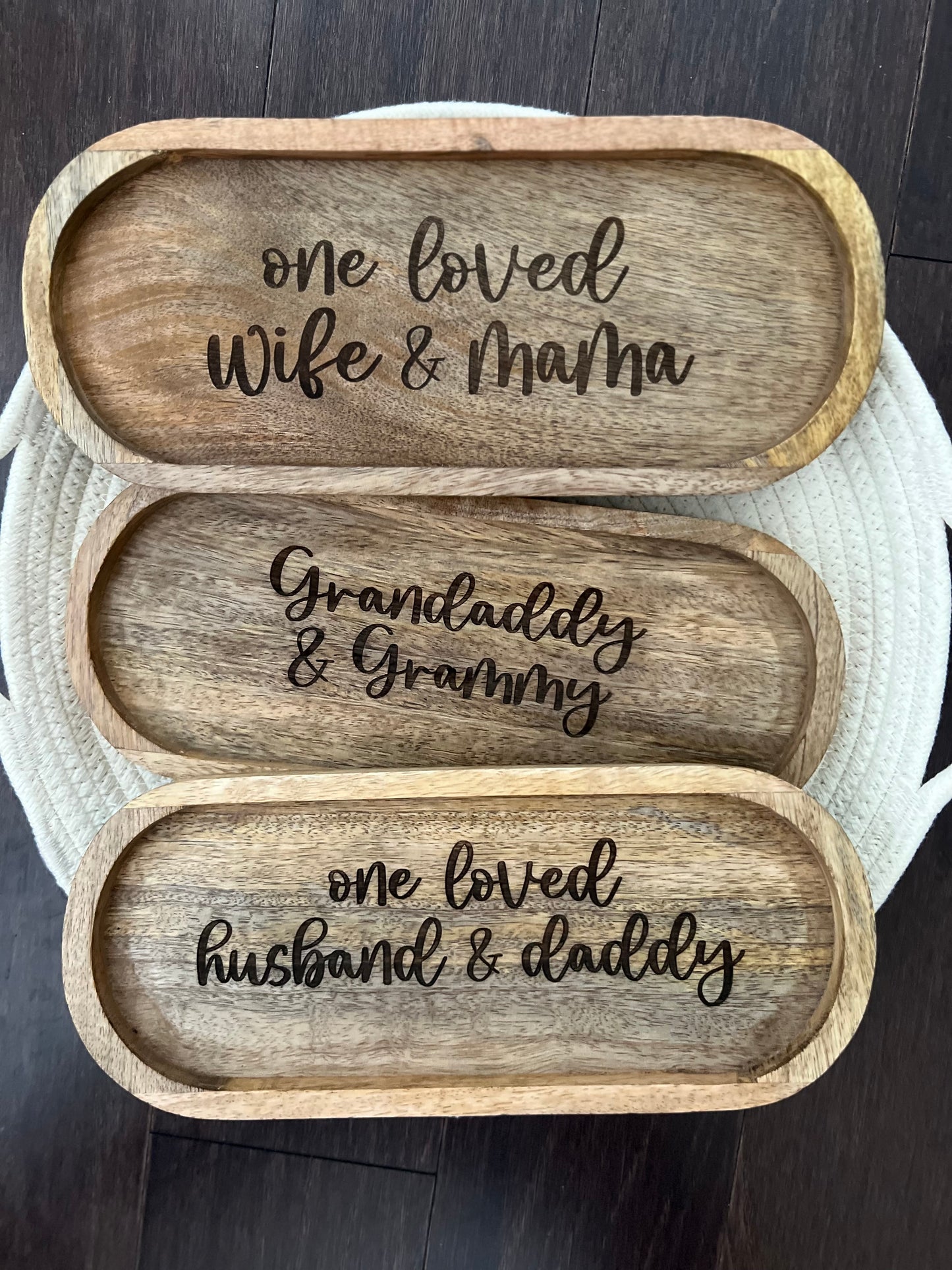 Wooden Engraved Tray