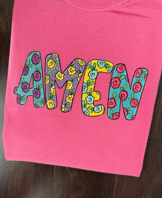 Floral Amen shirt