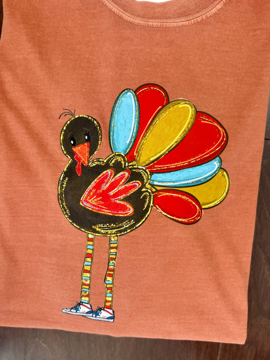 Turkey with Shoes {on yam}