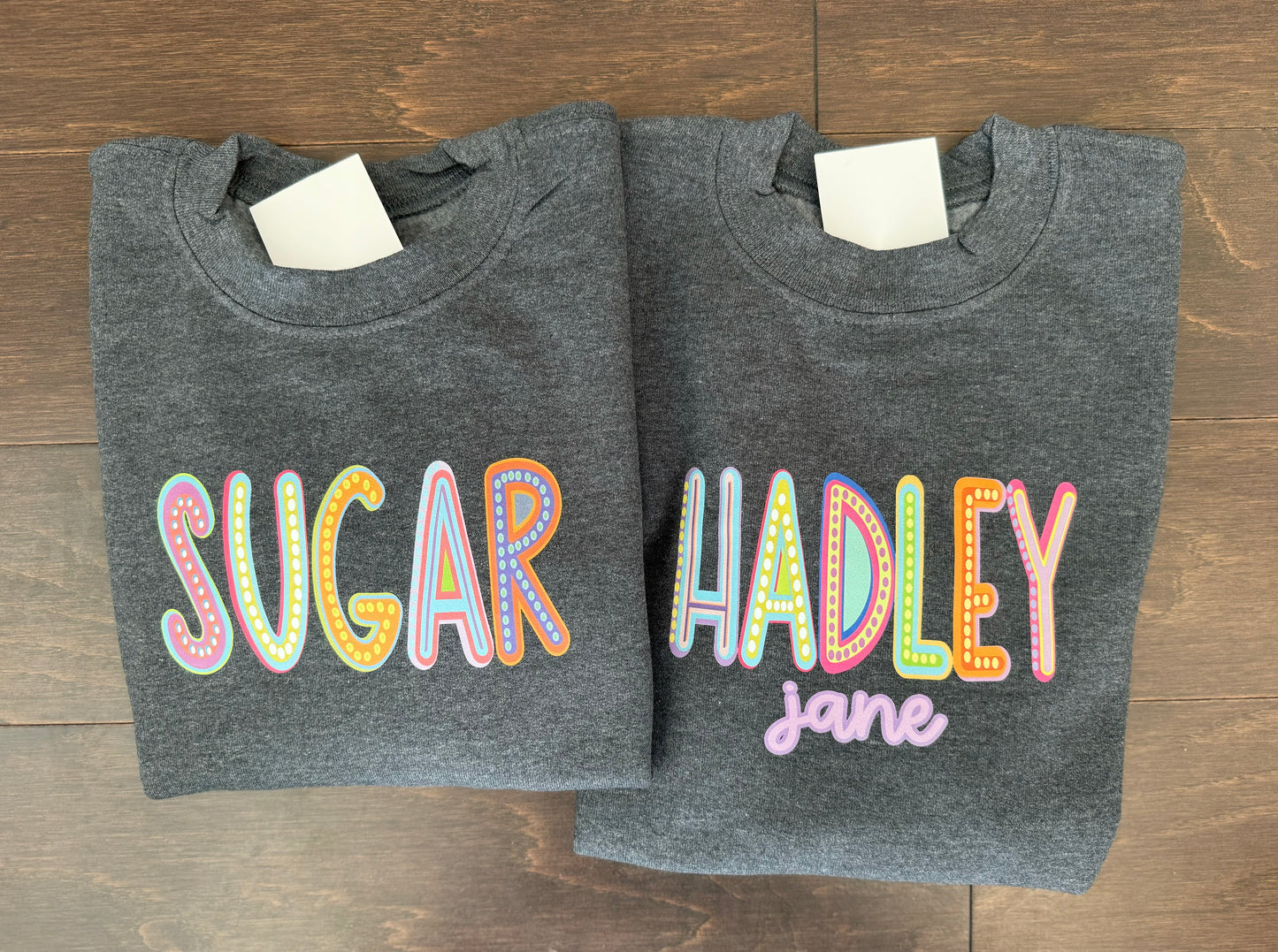 Colorful Marquee Name/Nickname Shirt