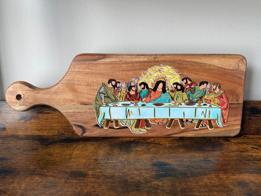 The Last Supper wooden board