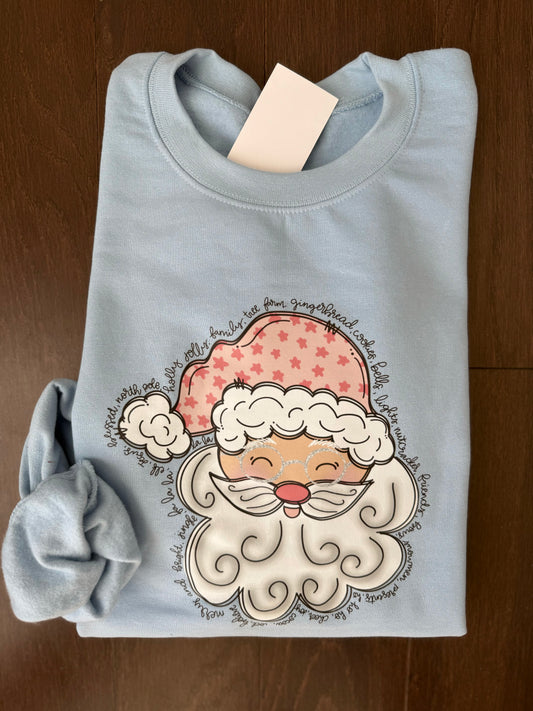 Cute Santa with Glasses Shirt