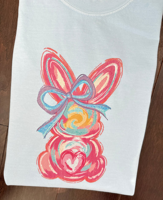 Pink Bunny with Real Glitter