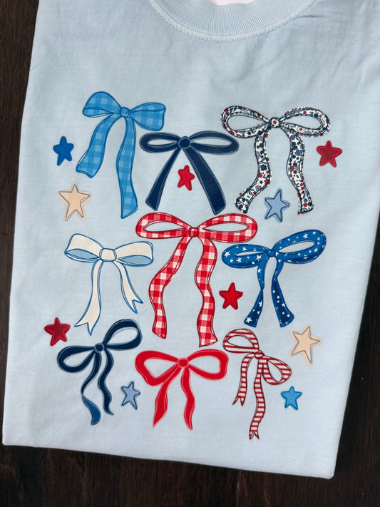 Multiple Bow Patriotic Coquette