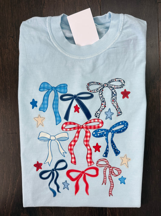 Multiple Bow Patriotic Coquette