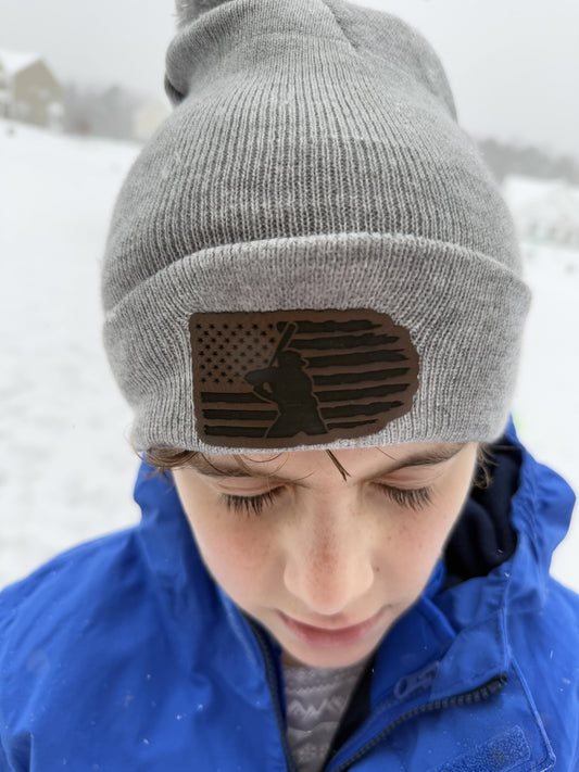 Baseball Beanie w/ Pom Pom