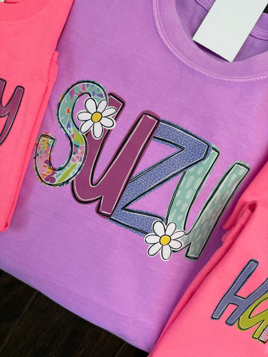 Neon Name / Title Shirts