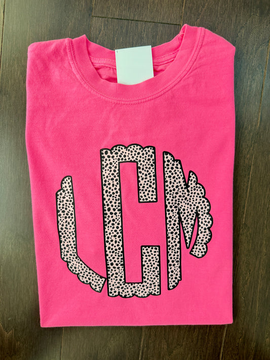 Neon Monogram / Dalmation Dot
