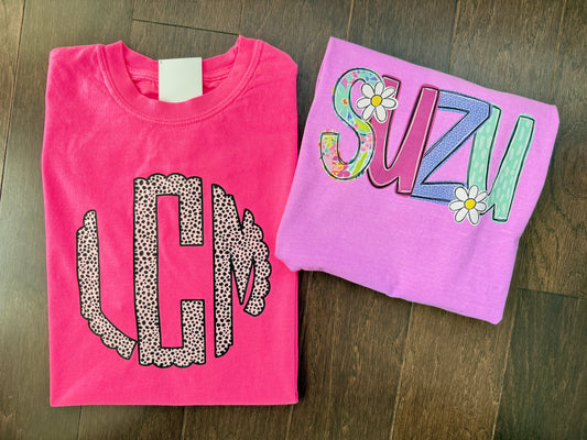 Neon Monogram / Dalmation Dot