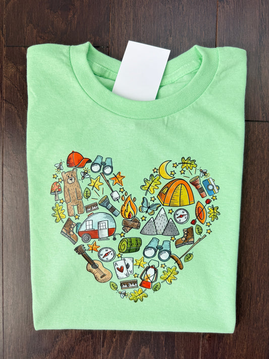 Camping Heart {mint}