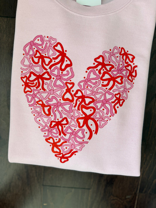 Pink Multi Bows Heart Shirt