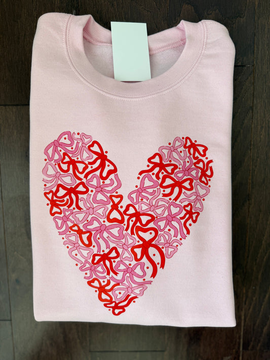 Pink Multi Bows Heart Shirt