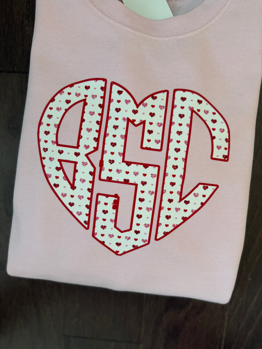 Heart-Shaped Monogrammed Shirt
